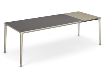 BOULEVARD DRIVE - Rectangular extending glass and aluminium table by Cattelan Italia - view 2